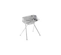 Barbecue BBQ Carbonella dimensione 60x40 cm Professional Grigio Acciaio verniciato e Alluminio 60400 - Ompagrill