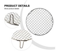 Barbecue BBQ Griglia Vassoio Preciso Resistente Saldatura Tonda con Gamba Rete P