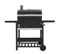 Barbecue BBQ XL a Carbone con Affumicatore Carrello Ripiani da Giardino