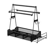Barbecue Beach Caddy - Cesto portaoggetti da cucina all'aperto, tote condimenti per grigliare | Porta utensili da barbecue resistente all'usura, porta elogio da picnic