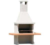 BARBECUE BETON CARBONE-LEGNA 'CEPPO' PREFABBRICATO IN CEMENTO CM.L180xP90xH267