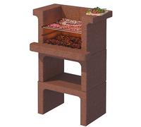 BARBECUE IN CEMENTO VULCANO CON GRIGLIA cm. 90x58x118 h - Kg. 180