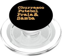 Barbecue Brasile BBQ Brasiliano Churrasco Futebol Samba PopSockets PopGrip per MagSafe