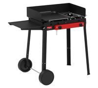 BARBECUE CARRELLATO A GAS 'COMBINATO' cm. 71 x 48 x 69 (L x P x H)