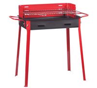 BARBECUE A CARBONE CM.40 X 60 H.85 BARBECUE CARBONELLA GRIGLIA ACCIAIO CROMATO