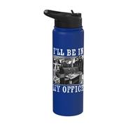 Barbecue con scritta in inglese "I'll Be In My Office BBQ Pit Master Smoker Barbecue Stainless Steel Insulated Water Bottle
