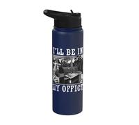 Barbecue con scritta in inglese "I'll Be In My Office BBQ Pit Master Smoker Barbecue Stainless Steel Insulated Water Bottle