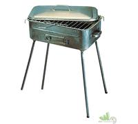 BARBECUE DA CAMPEGGIO CAMPING RICHIUDIBILE PIANO 25x36 CM LAMIERA RETTANGOLARE