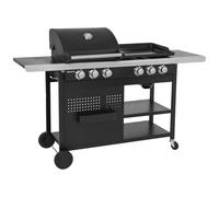 Barbecue duo a gas VESUVIO - 3 bruciatori + plancha 3 bruciatori - 18kW