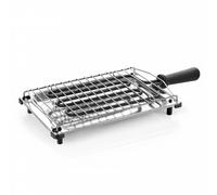 Barbecue elettrica Flama 422FL inox 2000W compatta tavolo ripiegabile