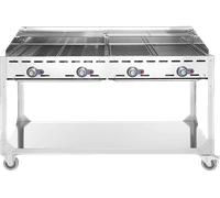 Barbecue Elettrico HENDI 149614, Elettrico, Griglia da 1400x612 mm, Ghisa, grigio chiaro