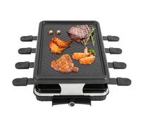 Barbecue elettrico portatile, griglia elettrica a doppio strato, con 8 stampi da forno, potenza 1300 W, tubo di riscaldamento a forma di U, per feste