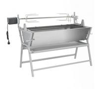 Barbecue elettrico VidaXL con girarrosto in acciaio inox