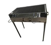 BARBECUE FERRO TIPO PESANTE ARTIGIANALE CON GRIGLIA REGISTRABILE SU DUE LIVELLI