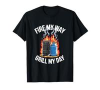 Barbecue Fire My Way Smoky Flavor Chef Griglia barbecue all'aperto Maglietta