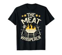 Barbecue Flame King The Meat Whisperer Backyard Maglietta