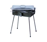 Homegarden Barbecue fornacella in ferro a carbone con griglia gambe richiudibili fornacetta - 37722
