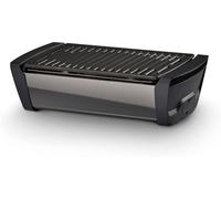 Barbecue gas portatile - Grill barbecue carbonella - Griglia a gas da esterno - Griglia barbecue a bassa emissione di fumo - Griglia da tavolo con ventola elettronica - BBQ Nero