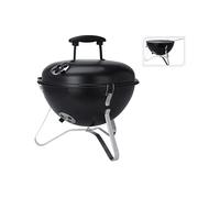 BARBECUE GAS PROGARDEN portatile modello 445907 compatto, Carbone, Griglia da 37 x 37 cm, Nero, Argento