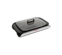 Barbecue GIRMI BARBECUE SMOKELESS , Elettrico, Potenza 2000 W, Nr. bruciatori 1, Griglia da 40 x 30 cm, Antiaderente, Contenitore per trattenere liquido e grasso, Copertura, Nero-Grigio Argento