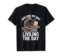 Barbecue Grigliare My Way Living Day Smoky Flavor Outdoor BBQ Maglietta