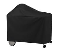 Barbecue Grill Cover - 58 pollici impermeabile Protector for Sun Rain Snow, Secure Fit with Adjustable Buckle Straps, Outdoor Oven Cover for Patio Yard Kitchen Garden, Black Oxford Material, Easy