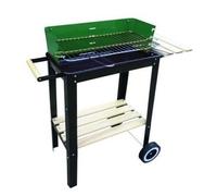 BARBECUE GRILL DA GIARDINO A CARBONE MIAMI CM50X26H68 MENSOLA IN LEGNO E RUOTE