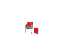 BARBECUE A VALIGETTA REGOLABILE CON PARAVENTO PIANO CM. 41X30 CM. 48 H. hobby