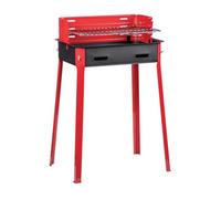 BARBECUE A CARBONE CM.30 X 45 H.85 BARBECUE CARBONELLA GRIGLIA ACCIAIO CROMATO