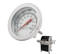 Barbecue in acciaio inox, 50-500 °C, termometro digitale e igrometro, indicatore temperatura acqua, misurazione sonda, sensore umidità, monitor cottura