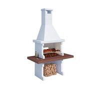 BARBECUE BETON CARBONE-LEGNA 'CEPPO' PREFABBRICATO IN CEMENTO CM.L180xP90xH267