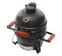 Barbecue in ceramica per barbecue a carbonella, diametro 50 cm, set per affumicatore Kamado con termometro, barbecue da campeggio, in ceramica, a carbone