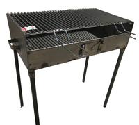 BARBECUE IN FERRO TIPO PESANTE ARTIGIANALE CON GRIGLIA REGISTRABILE 70X38X80H