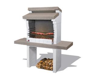 BARBECUE IN MURATURA SONDRIO CM. 140x59xH147,5 KG. 317 CARBONELLA E LEGNA