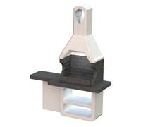 Barbecue in muratura Ulisse appendice laterale griglia 67x40 cm Nero
