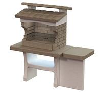 SAROM Barbecue in Pietra ricostruita con Tavolo Laterale - Luxor