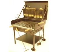 BARBECUE LEGNA/CARBONELLA MODELLO GRAN RISTORO IN FERRO BATTUTO