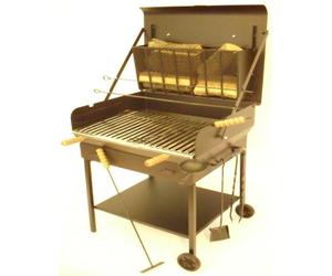 BARBECUE LEGNA/CARBONELLA MODELLO GRAN RISTORO IN FERRO BATTUTO