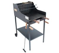 CRUCCOLINI BA4 Barbecue FUOCONE A Legna E Carbone, Nero