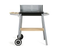 BARBECUE LIVOO DOC244, Carbone, Griglia da 48 x 28 cm, Nero, Acciaio inox