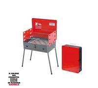 BARBECUE PIC NIC A CARBONELLA PORTATILE RICHIUDIBILE A VALIGETTA CM 41x30x57.