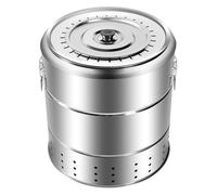 Barbecue portatile a carbone con spiedini cestino for griglia fornello compatto senza fumo sospeso for campeggio all'aperto picnic(28pcs)