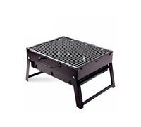 TrAdE shop Traesio - Barbecue Portatile A Carbonella Per Grigliate Carne Pesce Verdure 20x35x27 Cm