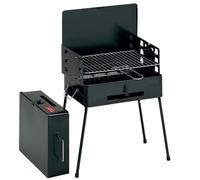 Barbecue Portatile a Valigetta Griglia per arrostire carne o pesce a Carbonella facile trasporto in macchina o campeggio totalmente richiudibile comodi Pic Nic in giardino o montagna Made in Italy