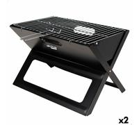 Barbecue Portatile Aktive Nero Acciaio Ferro 45 x 30 x 29 cm