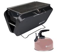 Valiant Fireside barbecue portatile e bollitore da campeggio rosa