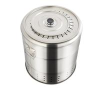 Barbecue portatile in acciaio inox con 28 spiedini affumicatore a carbone compatto for campeggio picnic feste spiagge