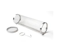 Barbecue portatile in acciaio inox Rolling BBQ Basket - Cage rotondo in rete per il riscaldamento di eventi, campeggio, escursionismo e barbecue Picnic (taglia M)