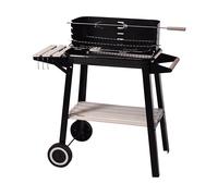 BARBECUE PROGARDEN 436257, Carbone di legna, Griglia da 48.5 x 28.5 cm, Nero