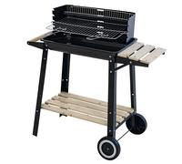 Galileo casa BBQ rett.Piano Legno conruote 86,5x27x81,5